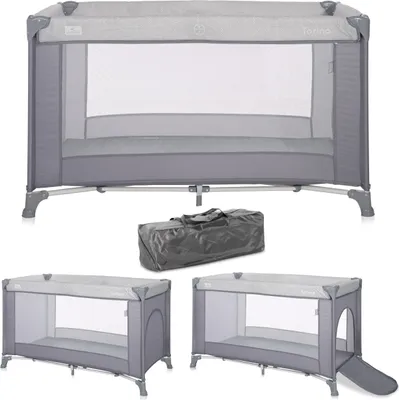 Obrázok produktu pre Lorelli TORINO cestovná postieľka a ohrádka 127x68x75 cm, matrac, bočný vstup na zips, skladacia, taška