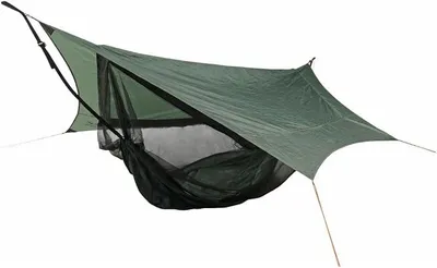 Produktbild von Traveller Camp XXL – Ultraleichtes Hängematten-Komplettset mit Moskitonetz und Tarp | Belastbarkeit 200 kg | nur 1,8 kg | ideal für Outdoor-Abenteuer