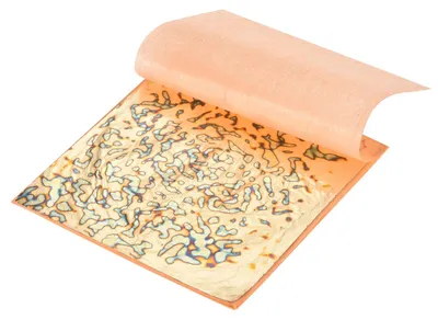 Produktbild von Imitationsgoldblätter – 25 Stück, 14 cm x 14 cm, für Bastelarbeiten und Dekoration