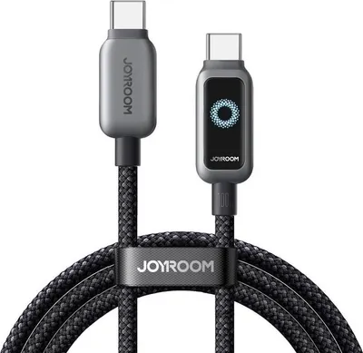Immagine prodotto di Cavo dati di ricarica rapida Joyroom USB-C a USB-C 100W, 1,2 m - Nero