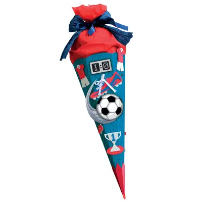 Immagine prodotto di Set fai da te per cartella scolastica Soccer rosso con suono