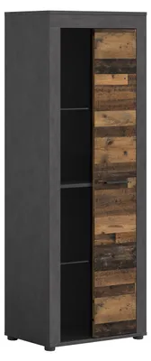 Produktbild von Jam Vitrinenschrank 1 Glastür Eiche Nachbildung.