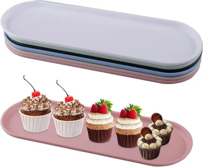 Set aus 6 Stück für Snacks, Kosmetik und Schmuck - 29 x 9,5 cm in 6 Farben