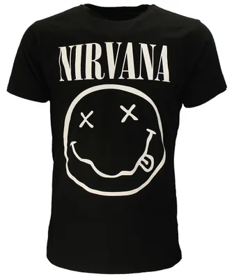 Immagine prodotto di Maglietta Nirvana con faccina sorridente bianca - XXL