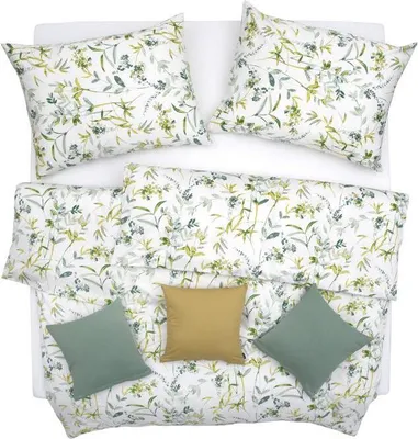 Obrázek produktu pro SCANquilt povlečení KREP tráva bílozelená 100% bavlna 140 x 200/70 x 90 cm