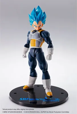 Immagine prodotto di Bandai Tamashii Nations Dragon Ball Super S.H. Figuarts Action Figure Vegeta Super Saiyan Blue (Versione 15° Anniversario) 14 cm