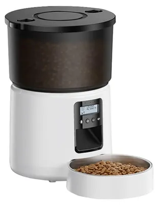 Obrázok produktu pre Rojeco 3L automatický dávkovač krmiva tlačidlová verzia (biely)
