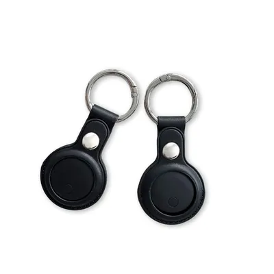 Produktbild von PHONIE FindKey Schlüsselanhänger mit Tracker 2er Set kompatibel mit iOS Schwarz