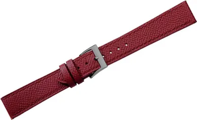 Produktbild von Herzog Alta Moda > Uhrenarmband rot > Rindleder flach Verlauf, Stegbreite:18mm, Schließe:Schwarz