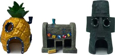 Produktbild von Spongebob Aquarium-Dekoration (3er-Pack)