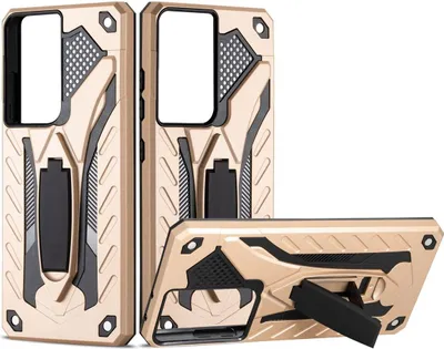 Produktbild von König Design Hülle kompatibel mit Samsung Galaxy S21 Ultra Kunststoff Soft Handyhülle - Handy Case Gold