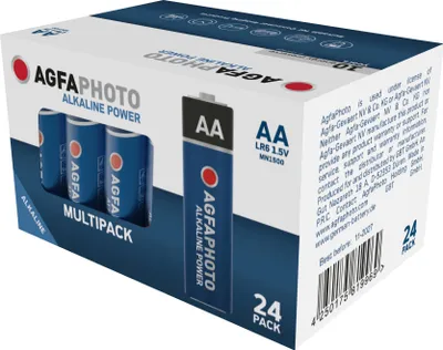 Produktbild von Batterie Alkaline, Mignon, AA, LR06, 1.5V Power, Retail Box (24-Pack)
