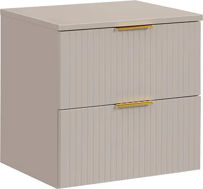 Produktbild von Waschtischunterschrank 60.6cm Adriel mit 2 Schubladen, Beige
