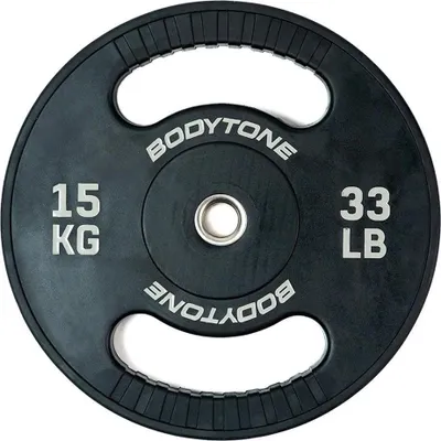 Zdjęcie produktu dla Bodytone 28/15, Standardowy, Gumowany obciążnik, 15 kg, Czarny, Okrągły, 15 kg