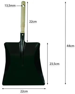 Obrázok produktu pre Novaliv ručná kefa z konských vlasov jemná zvieracia srsť ručná kefa (1, súprava metla + zametanie)