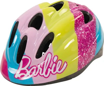 Zdjęcie produktu dla Kask dziecięcy Barbie regulowany dla dziewczynek - na rower, hulajnogę, rolki - różowy/kolorowy, Toimsa