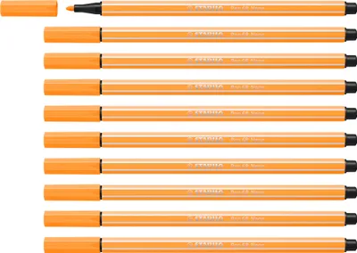 Produktbild von Premium-Filzstift - STABILO Pen 68 - 10er Pack - neonorange
