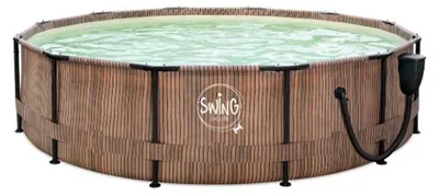 Produktbild von Frame Pool SWING TEAK Ø 3,05 x 1,07 m mit Skimmer-Halterung