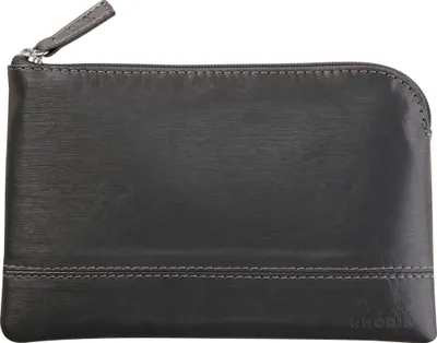 Produktbild von Rhodia Rhodiarama Etui aus Kunstleder mit Reißverschluss, 11x17 cm Titan 116520C