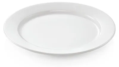 Produktbild von 4x Flacher Teller Ø 30 cm weiß, Porzellan