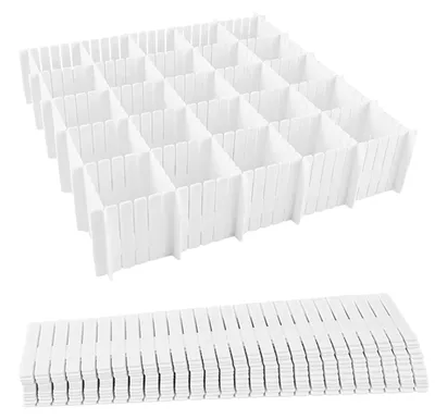 Produktbild von Omgoods – 48 verstellbare Schubladen-Trenner zur Organisation