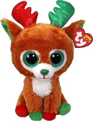 Immagine prodotto di Tinseltoes Renna Alce Mascotte di Natale Pupazzi TY - 15cm