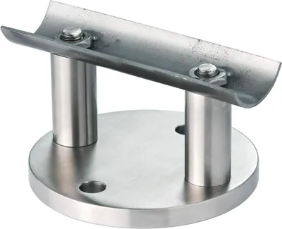 Produktbild von CROSO Wandanker m. Anschlussplatte f. Rohr ø 42,4 mm, ø 100 mm,Edelstahl V2A