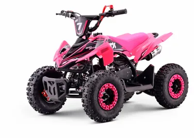 Produktbild von Benzin-Quad für Kinder Beneo Motors MTX 49 cc – Rosa, Kinderquad mit Zweitaktmotor, Automatikgetriebe, Scheibenbremsen, Elektro- und Seilzugstart, Geschwindigkeitsbegrenzung