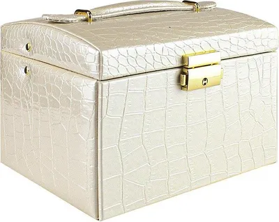 Productafbeelding van Sieradendoos, krokodillenprint - Beige