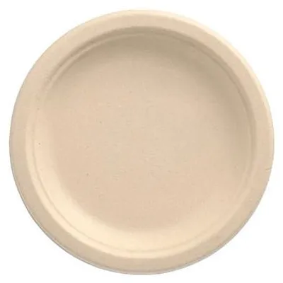 Produktbild von 500 Teller, Zuckerrohr "pure" ungeteilt Ø 15 cm · 2 cm natur