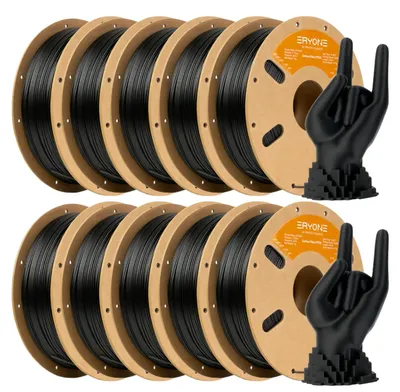 Immagine prodotto di Filamento per stampanti 3D, materiale in fibra di carbonio, elevata rigidità, PETG-CF nero