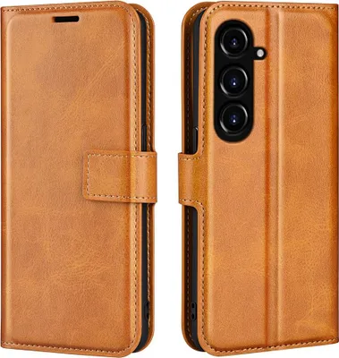 Produktbild von Samsung Galaxy S23 FE Hülle - Coverup Deluxe Klapphülle - Braun