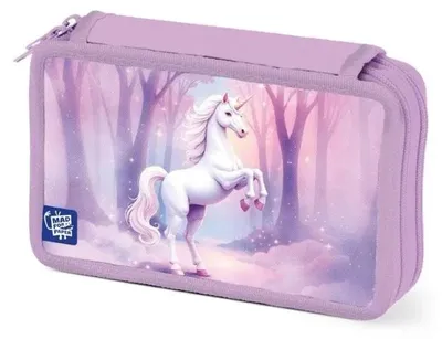 Image de Boîte à crayons à 3 compartiments - Licorne - MFP