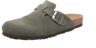 Produktbild von Rohde Herren Pantoffel Hausschuh Clog Leder Grado 6694, Größe:41 EU, Farbe:Grün