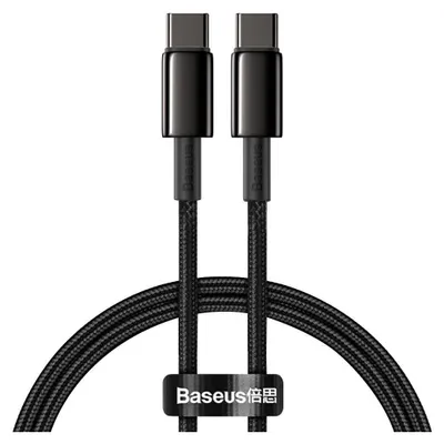 Produktbild von Baseus 6953156232068, 2 m, USB C, USB C, USB 2.0, 0,48 Gbit/s, Schwarz