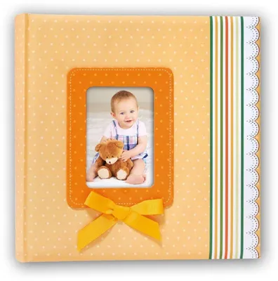 Immagine prodotto di ZEP Album di nascita Ribbon Arancione 31x31 cm 60 pagine bianche
