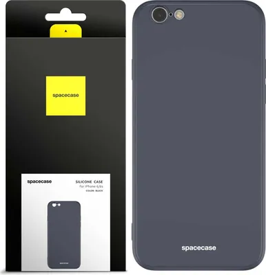 Zdjęcie produktu dla Silikonowe etui SPACECASE Silicone Case do iPhone 6/6s Czarny