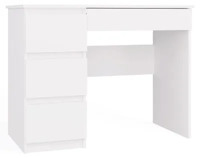 Produktbild von Schreibtisch Gisela links mit 4 Schubladen in Weiß