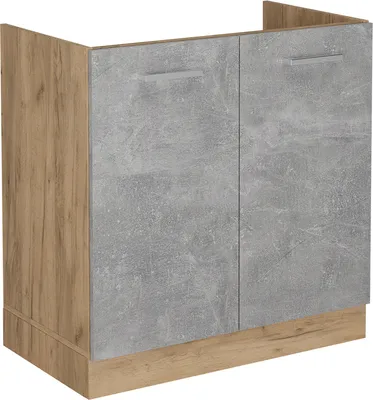Produktbild von Spülenunterschrank Vicco R-Line Beton 80 cm ohne Arbeitsplatte, Model 53555