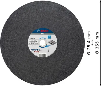 Produktbild von PRO Metal Trennscheibe, 355 x 2.8 x 25.4 mm, gerade