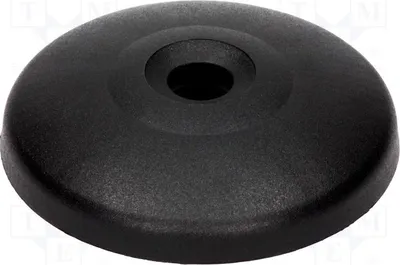 Productafbeelding van 1x Voetserie: Pivotvoeten 098A050K. Voethoogte: 18 mm. Diameter voetplaat: 49 mm