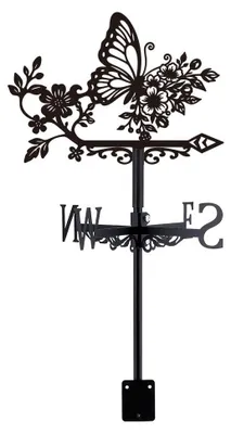 Immagine prodotto di Bandiera decorativa a forma di farfalla, ideale come bandiera a vento per cortili e giardini