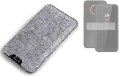 Produktbild von K-S-Trade Filz Handyhülle kompatibel mit Volla Phone X23 Schutzhülle Filztasche Filz Tasche Case Sleeve Handy Hülle Filzhülle grau