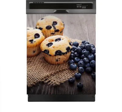Produktbild von Aufkleber sticker 60x70 cm Dekorative folie Spülmaschine - Blaubeer Muffins