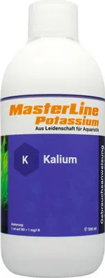 Produktbild von Aquariumpflanzendünger MasterLine Kalium Potassium 500 ml Reiner Kaliumdünger