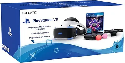 Produktbild von PlayStation VR Brille +Kamera +Move Controller Twin Pack +VR Worlds