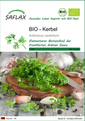 Produktbild von SAFLAX - BIO - Kerbel - Anthriscus cerefolium - 800 Samen