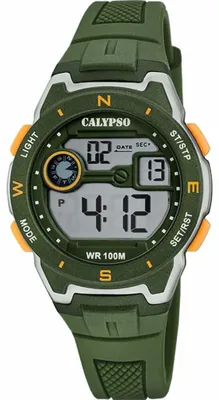Produktbild von Calypso Herren Digital Uhr Sport Kautschuk Armbanduhr grün UK5853/2