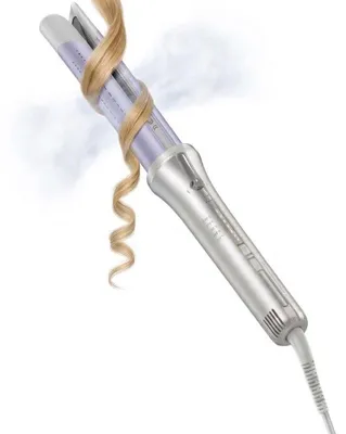 Imagen del producto de Plancha automática para rizar el cabello "One Touch Airflow Styler Pro", con 5 niveles de temperatura, color violeta/gris