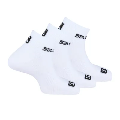 Produktbild von Salomon Uni 3er Pack Crew Sportsocken - Quarter, Active Wear Weiß 36-38